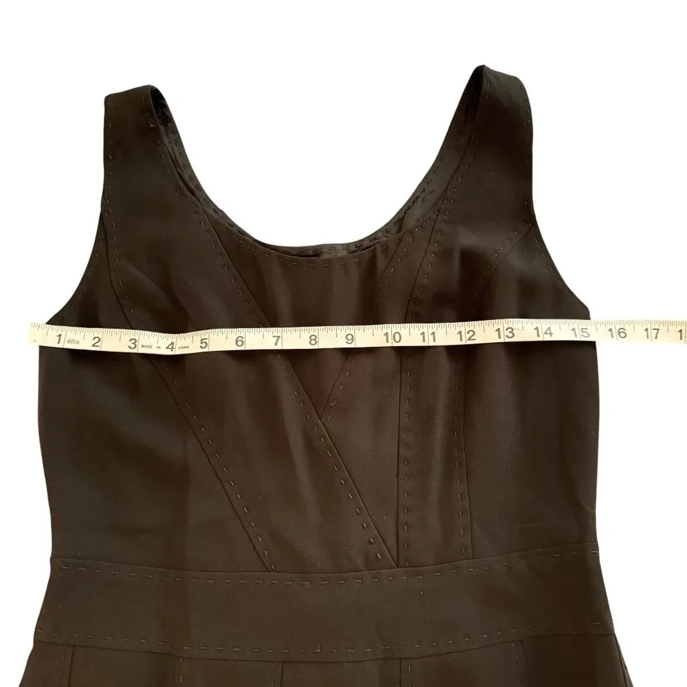 Moschino Women's Black Sleeveless Detailed Stitching Design Mini Dress Size S - Picture 6 of 8